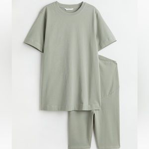 H&M Mama Bike shirt and tee set size medium